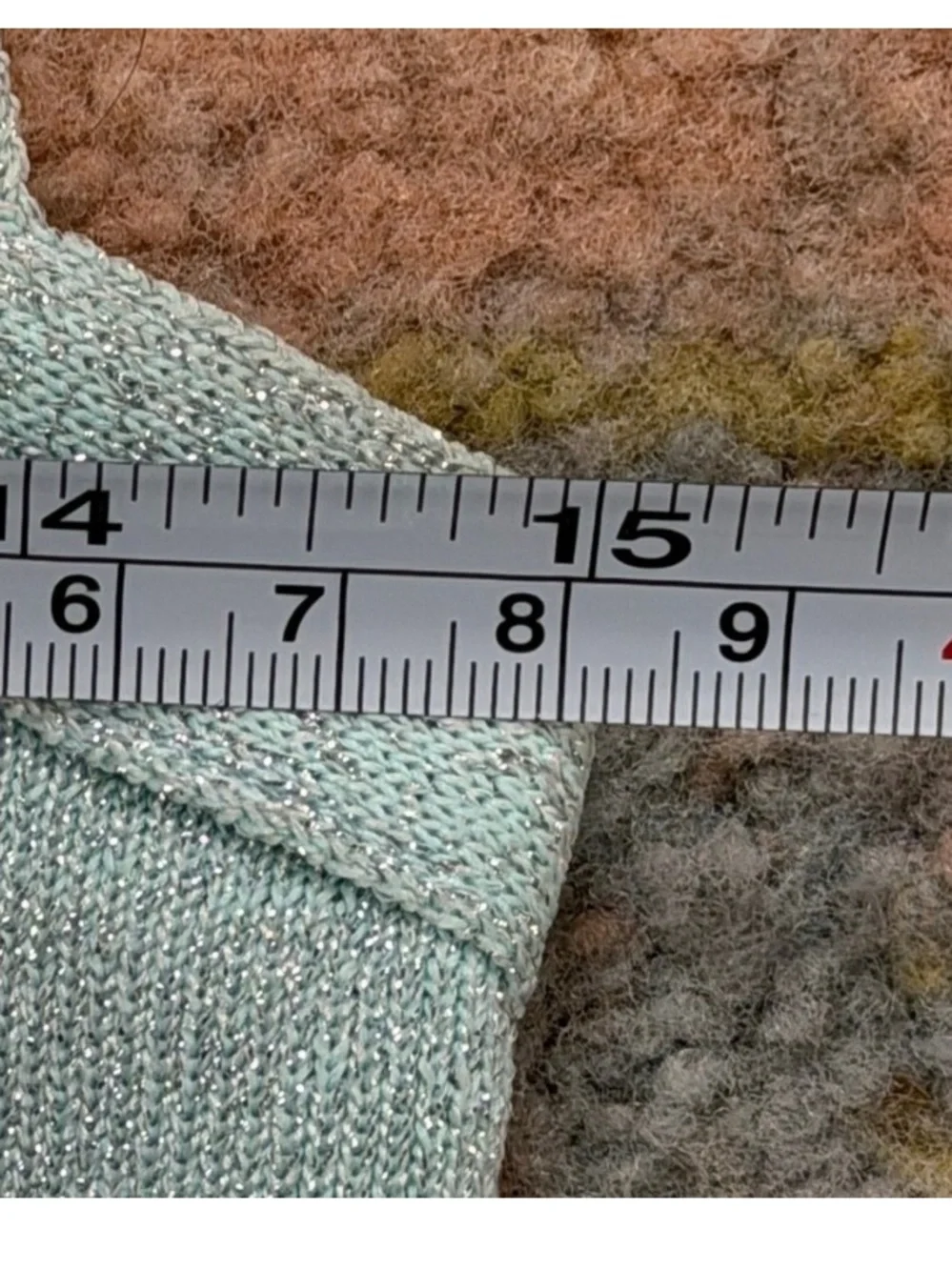 Mint Green Metallic Bandage Top XS Tank Stretch Shimmer Y2K - Picture 6 of 10